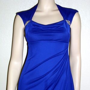 Xscape NWT Sleeveless Ruched Back Long Formal